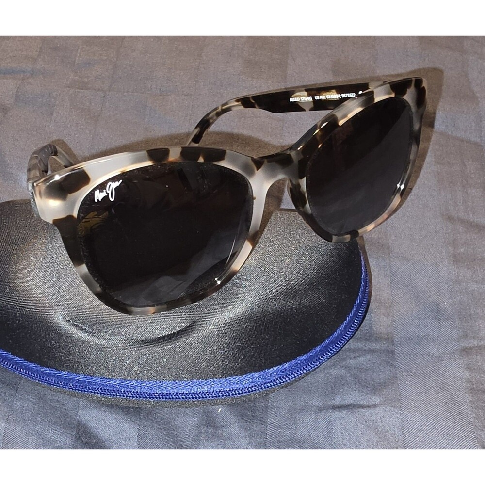 Maui Jim Alulu MJ 878 05 White Tokyo Tortoise Frame + Grey Polarized Lenses